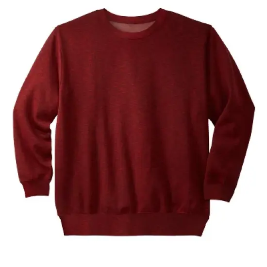 KingSize Men's Big & Tall Fleece Crewneck Sweatshirt image {4}