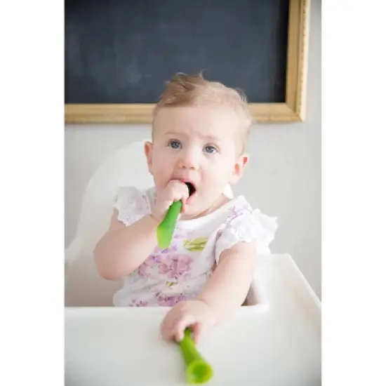 Olababy Silicone Baby Feeding Spoon & Training Set - 2ct image {3}