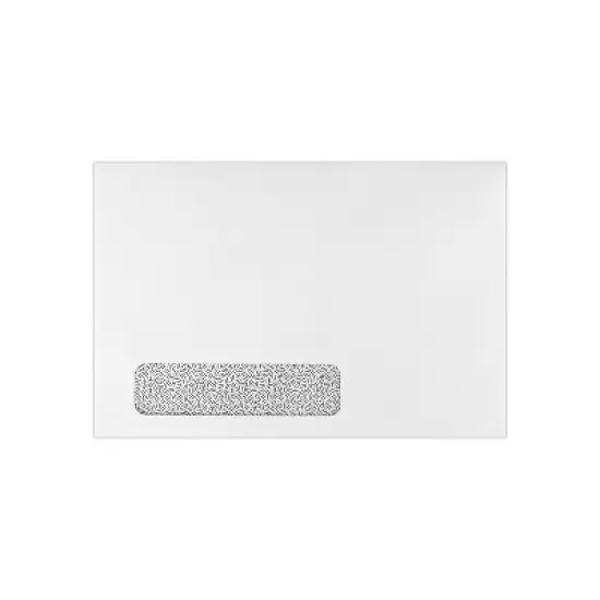 LUX Moistenable Glue Security Tinted Booklet Window Envelope 6" x 9" 24lb. White w/ Sec. Tint image {2}