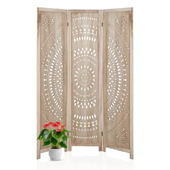 Tall Room Divider,Japanese Room DividerScreen Room Dividers, Folding Wooden Privacy Partition for Room image {7}