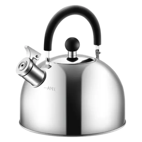 Itopfox 304 Stainless Steel Whistling Tea Kettle, 3 Quart Capacity, Suitable for Induction & Gas Stove Tops, Fast Boiling image {7}