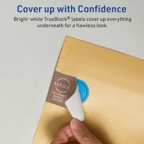 Avery TrueBlock Matte White Paper Labels,  2" x 3" Rectangle image {2}