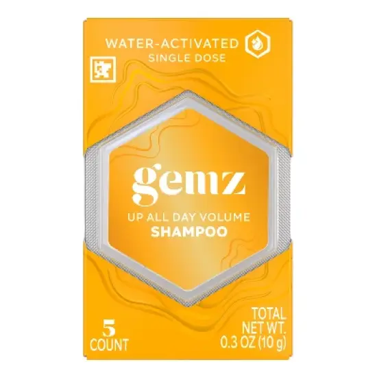 gemz Volumizing Shampoo, Up All Day, Color Safe - 5ct/0.3oz image {9}