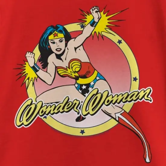 Girl's Wonder Woman Action Pose T-Shirt image {1}