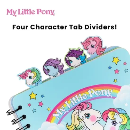 Inkology, LLC My Little Pony Trio 4-Tab Spiral Notebook With 160 Dotted Sheets | 6 x 9 Inches image {1}