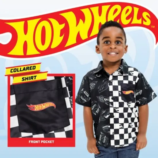 Hot Wheels Button Down Dress Shirt Toddler image {3}
