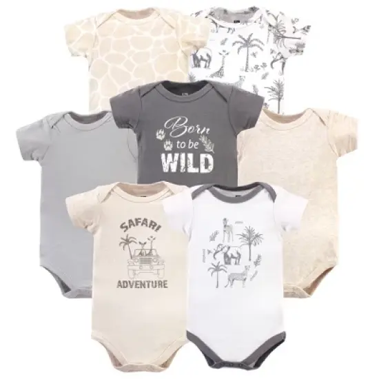 Hudson Baby Infant Boy Cotton Bodysuits, Vintage Safari image {8}