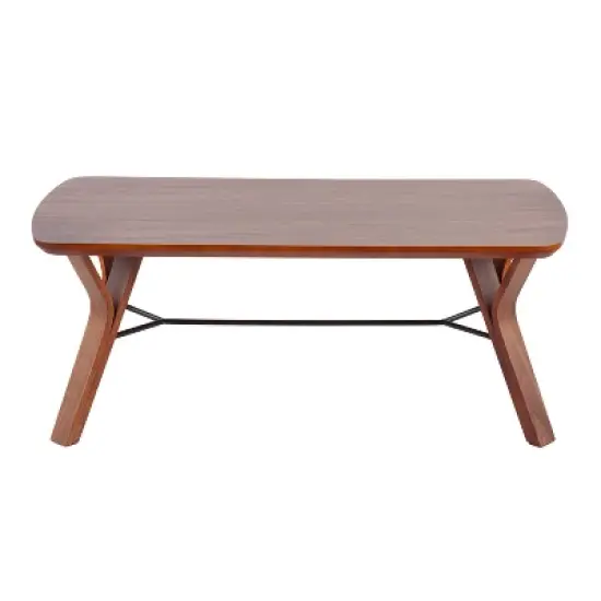 42" Folia Bench Wood/Walnut - LumiSource image {3}