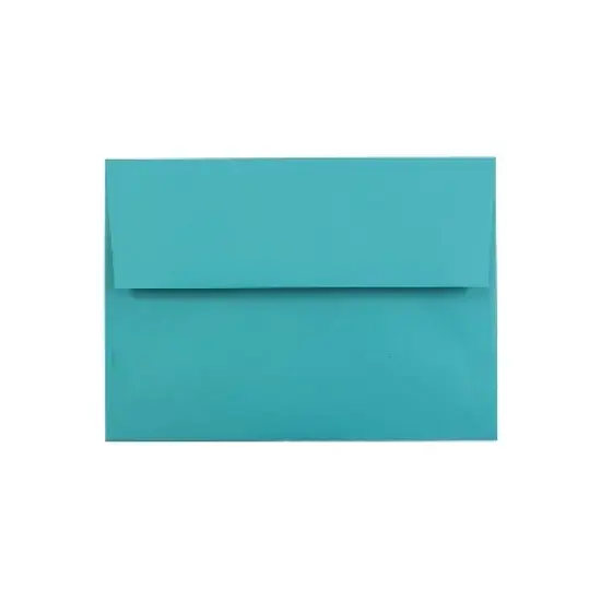 JAM Paper A7 Colored Invitation Envelopes 5.25 x 7.25 Sea Blue Recycled 27785 image {2}