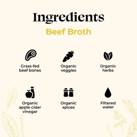 Kettle & Fire Gluten Free Beef Bone Broth - 32oz image {1}