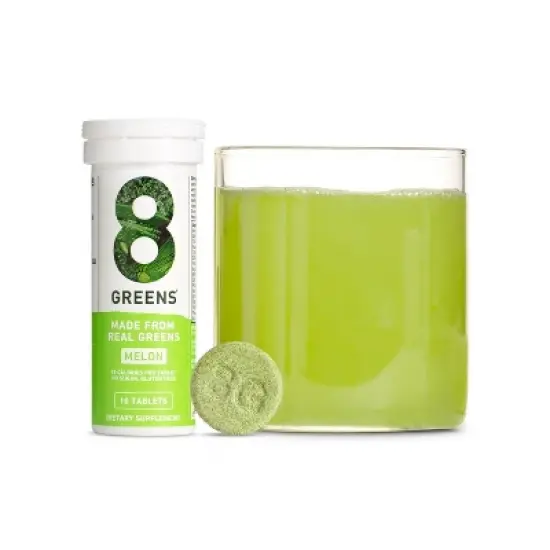 8Greens Single Tube Effervescent - Melon - 10ct image {2}