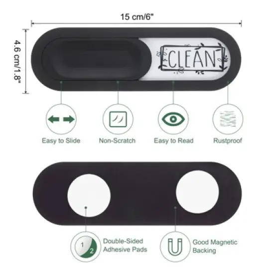 Unique Bargains Oval Clean Dirty Indicating Dishwasher Magnet image {1}