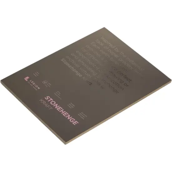 Stonehenge Paper Pad 11"X14" 15 Sheets/Pkg-Kraft 90lb image {1}