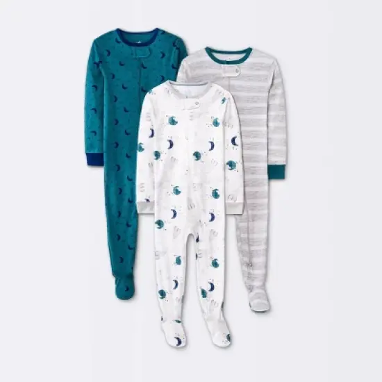 Baby Boys' 3pk Tight Fit Sleep N' Play - Cloud Island&trade; image {6}