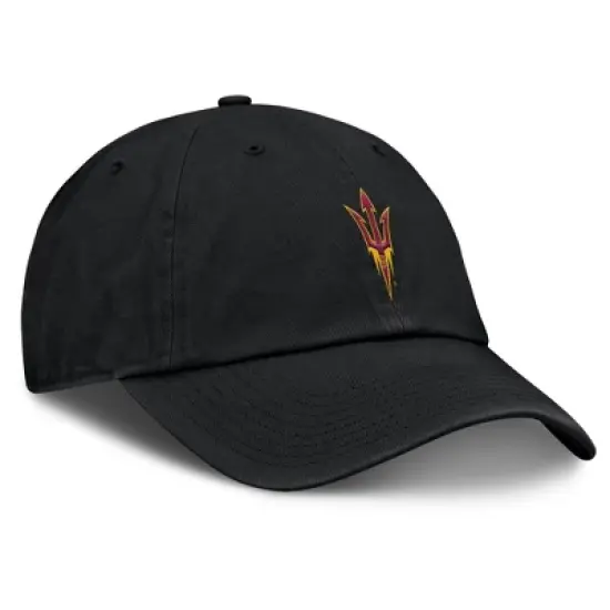 NCAA Arizona State Sun Devils Unstructured Black Tonal Cotton Hat image {2}