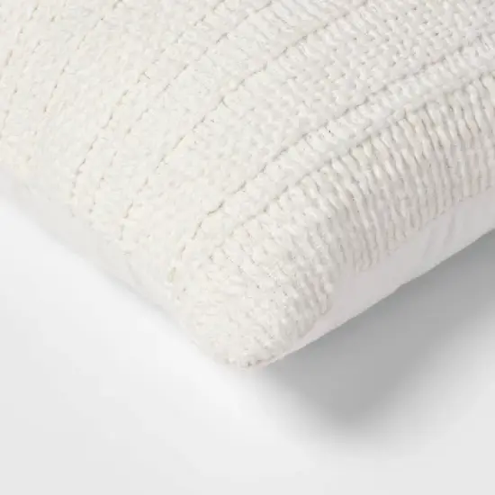 Oversized Textural Woven Throw Pillow Cream - Threshold&trade; image {3}