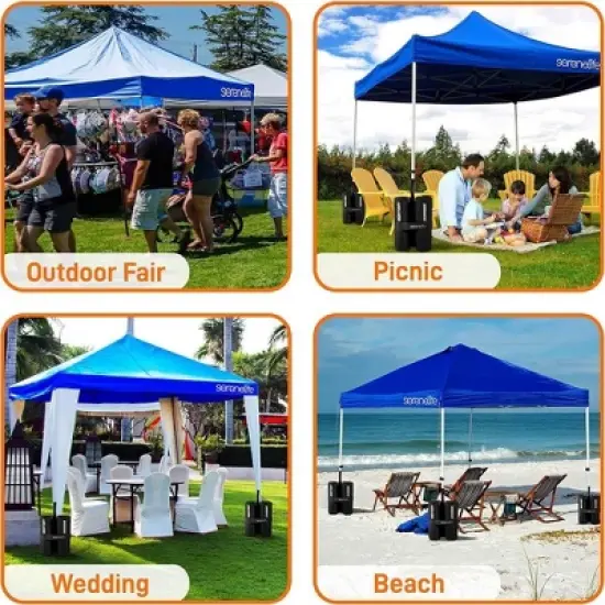 SereneLife Pop-Up Canopy Tent with Adjustable Height image {4}