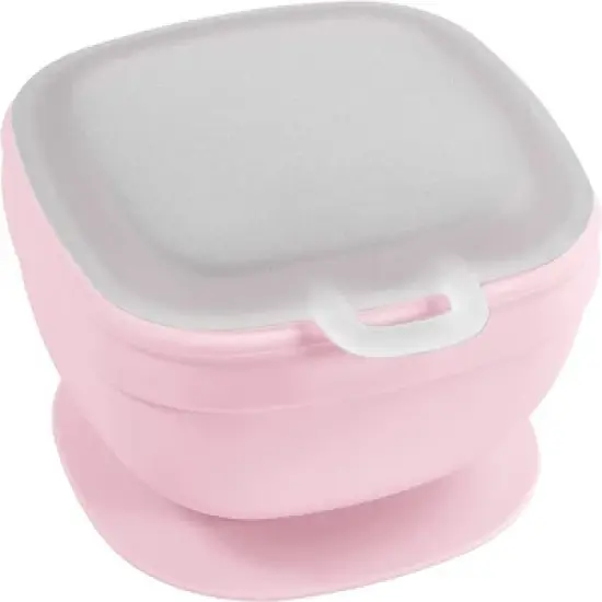 Platinum Silicone 11oz. Suction Bowl w/Platinum Silicone Press In Lid image {13}
