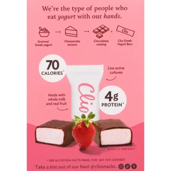 Clio Snacks Greek Yogurt Mini-Bars - 6.2oz/8ct image {4}