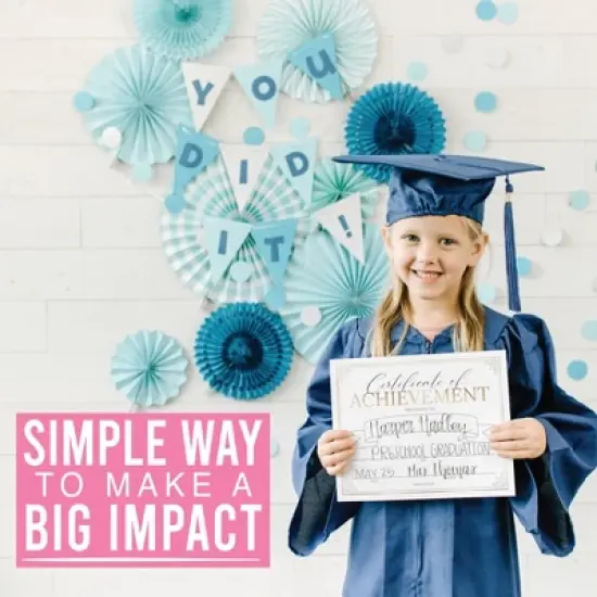 Hadley Designs Elegant Gold Award Certificates of Achievement for Students, Set of 25 image {7}