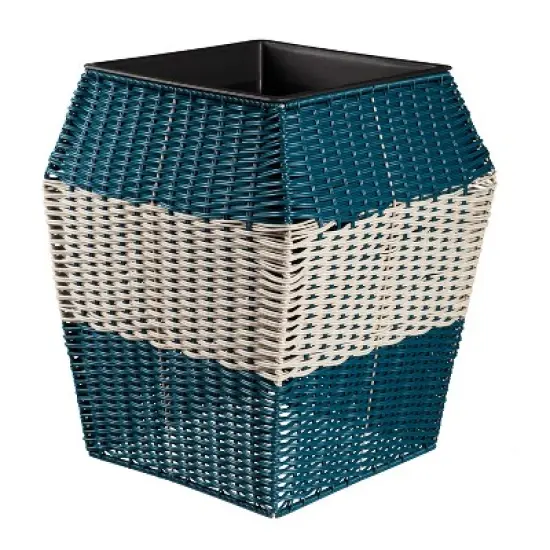 Evergreen High Resin Wicker Planter Set of 3 image {3}