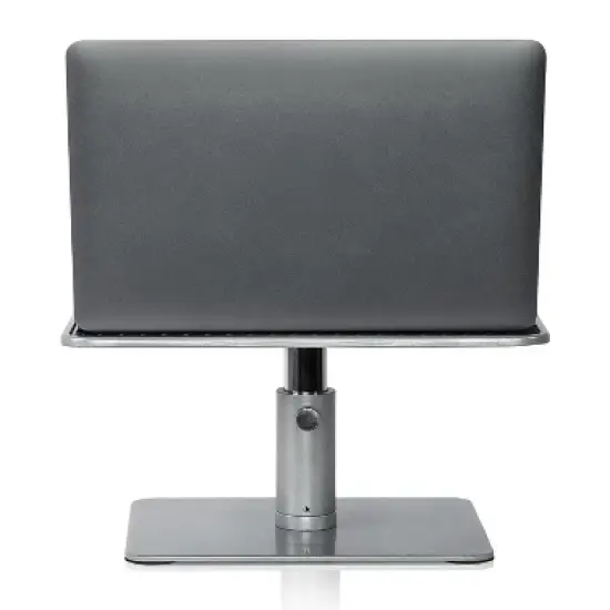 Mount-It! Adjustable Height Laptop Stand for MacBook Pro | Wide Platform Laptop & Monitor Desk Riser | For 11-15 in. Laptops | 24-32 in. Monitor Riser image {1}