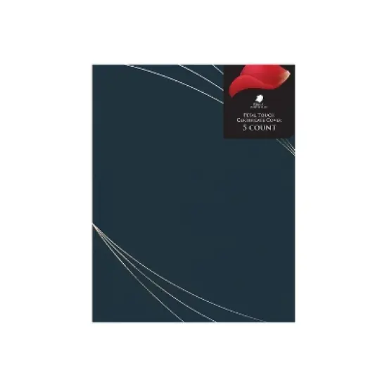Great Papers Petal Touch Certificate Holders 9.34" x 12" Midnight Blue 5/Pack (2019001) image {5}