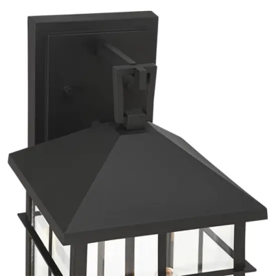 John Timberland Bernal 17 1/2" High Sand Black 2-Light Outdoor Wall Light image {1}