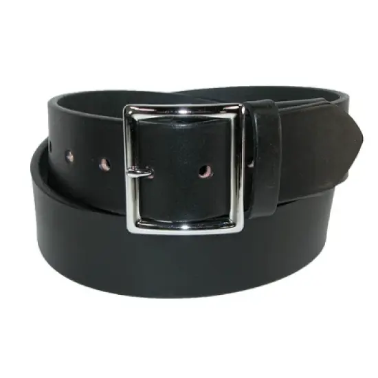 Boston Leather Men's Big & Tall Leather Garrison Belt with Hidden Elastic Stretch image {2}