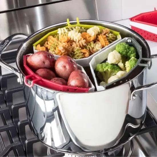 Hutzler 1-quart Collapsible Cooker / Steamer Basket image {6}