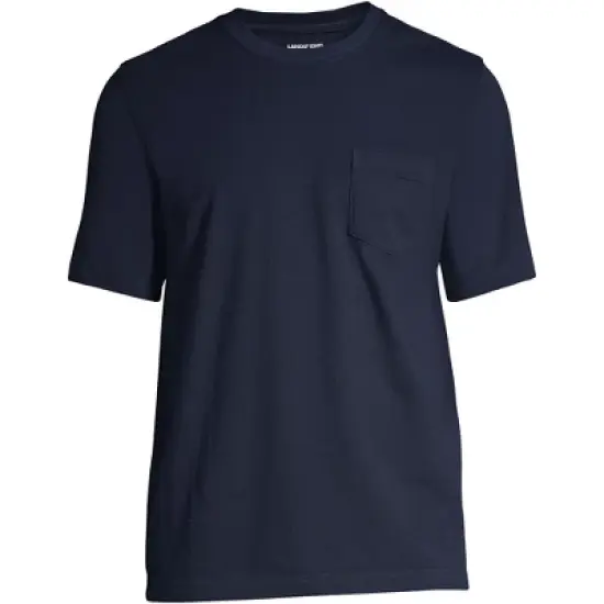 Lands' End Men's Super-T Short Sleeve T-Shirt with Pocket image {8}
