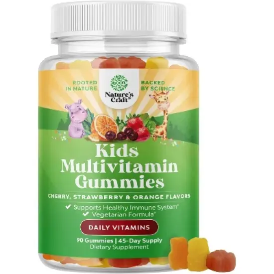 Kids Multivitamin Gummies, Nature's Craft, 90ct image {4}
