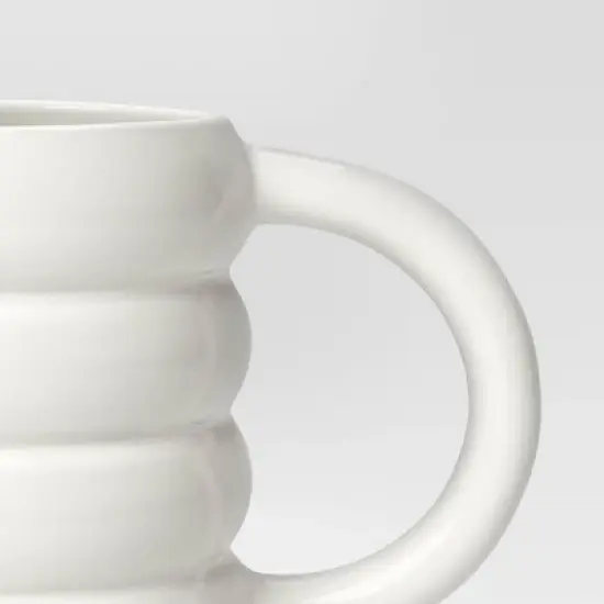 14oz Stoneware Artisan Mug White - Room Essentials&trade; image {2}
