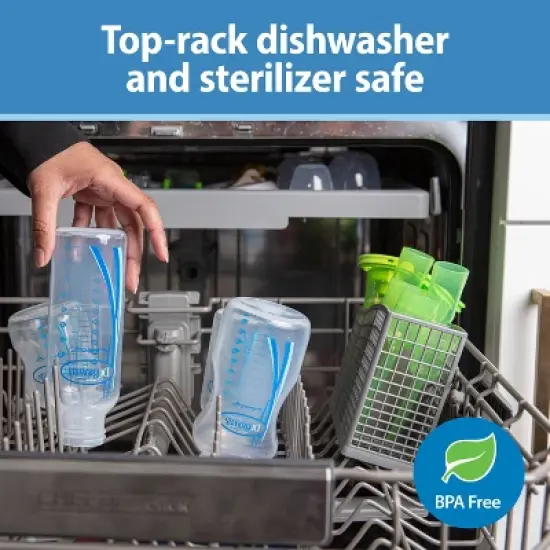 Dr. Brown's 5oz Anti-Colic Options+ Wide-Neck Baby Bottle with Level 1 Slow Flow Nipple - 0m+ image {7}