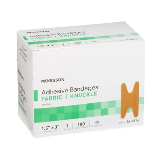 McKesson Adhesive Knuckle Bandages, Flexible Fabric image {5}