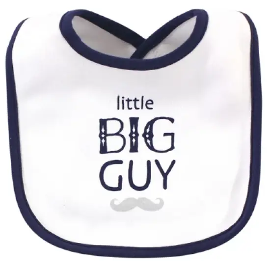 Hudson Baby Infant Boy Cotton Bibs 10pk, Handsome Like Daddy, One Size image {5}