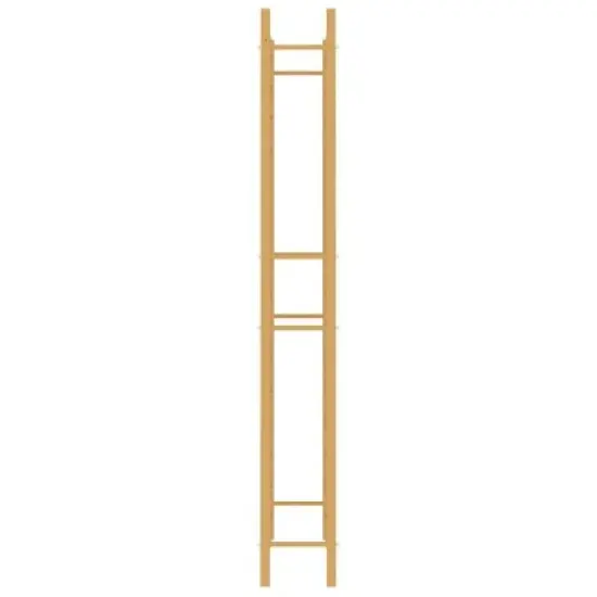 vidaXL Elegant Gold Metal Wine Rack - Freestanding Bottle Holder, Stores 96 Bottles, for Modern Home Bar/Kitchen Storage - 25.2" x 8.7" x 61.8" image {4}