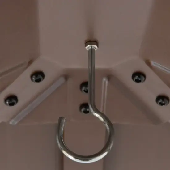 Outsunny 10x12 Galvanized Steel Gazebo with Wooden Frame, Permanent Metal Roof Gazebo Canopy for Garden, Patio, Backyard image {6}