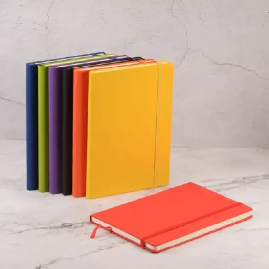 Unique Bargains Hardcover A5 Lined Office Writing Journal Notebook 160 Pages image {4}