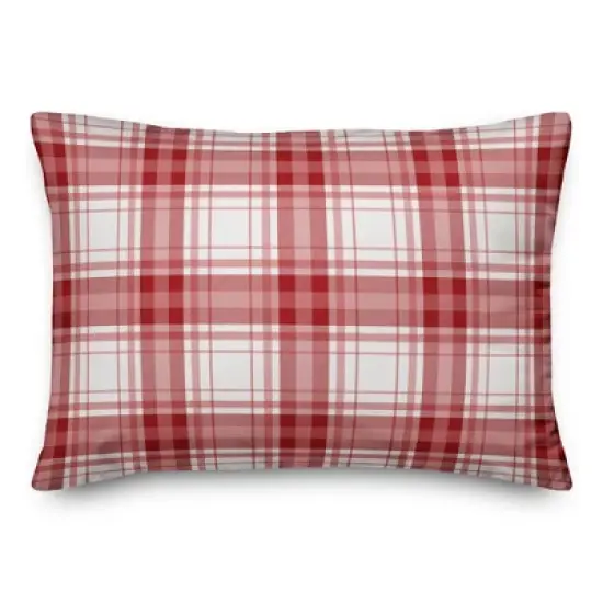 Creative Products Red and White Plaid 14x20 Indoor / Outdoor Pillow image {3}