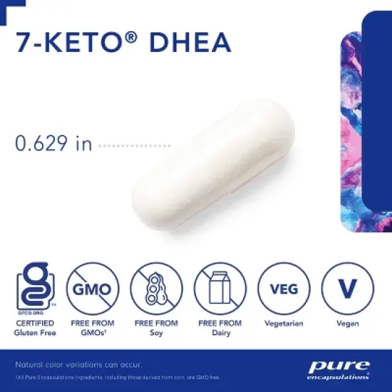 Pure Encapsulations 7-Keto DHEA 25 mg - Unique DHEA Metabolite Supplement to Support Thermogenesis* image {2}