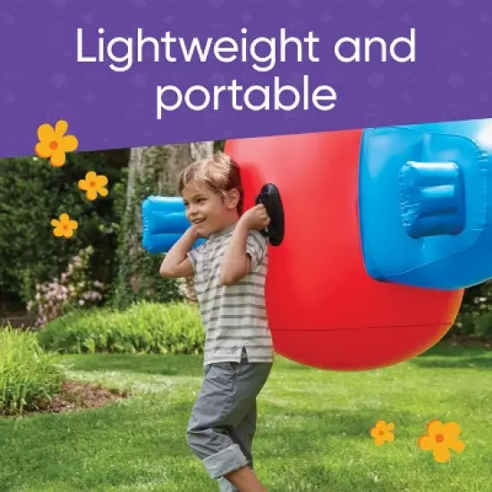 HearthSong Heavy-Duty Vinyl Giant Inflatable Seesaw Rocker for Two Kids image {5}