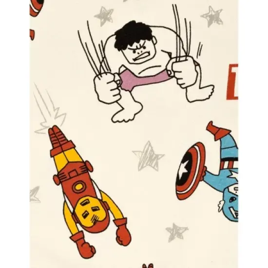 Marvel Avengers Spider-Man Iron Man Hulk Captain America Fleece Sweatshirt and Pants Set Toddler to Little Kid image {2}