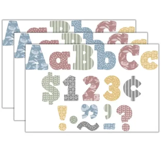 Teacher Created Resources&reg; Classroom Cottage 4" Bold Block Letters Combo Pack, 230 Pieces Per Pack, 3 Packs image {4}