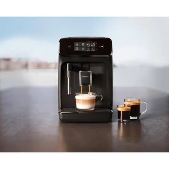 Philips 1200 Fully Automatic Espresso and Coffee Machine with Milk Frother Black image {7}