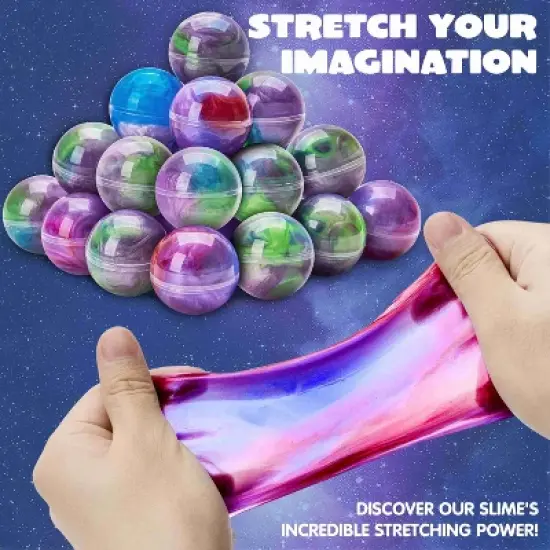 Joyfy 24 Pcs Party Favors Galaxy Stretchy Non-Sticky Mess-Free Stress Relief Safe Toys for Girls Boys Classroom Reward Party Supplies Easter Stuffers image {2}