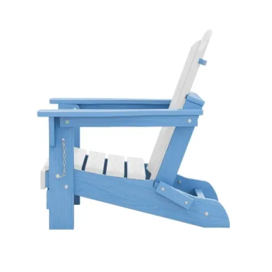 Hyleory Kids' Outdoor Adirondack Chair - Durable HDPE Kids' Patio Chair image {13}