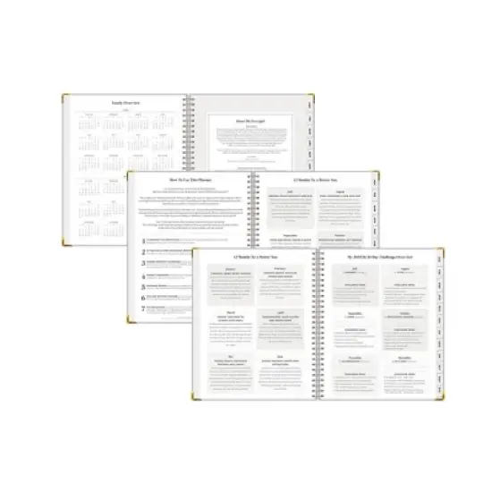 Blue Sky 7"x9" The Everygirl 2025-2026 Weekly/Monthly Wirebound Planner Hardcover Light Blue Bookcloth image {3}