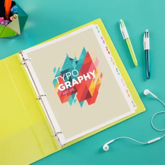 Avery Plain Tab Write & Erase Dividers, 8-Tab, White, 24 Sets (11507) image {5}