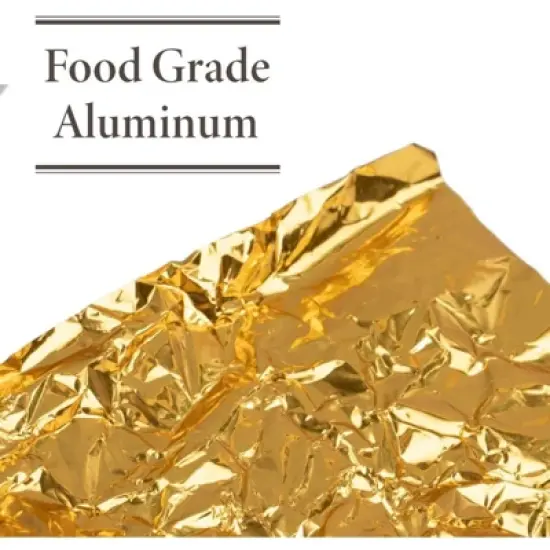 Juvale 200 Pack Gold Foil Candy Wrappers for Caramels Chocolates and Party Favors, 6 x 7.5 In image {3}